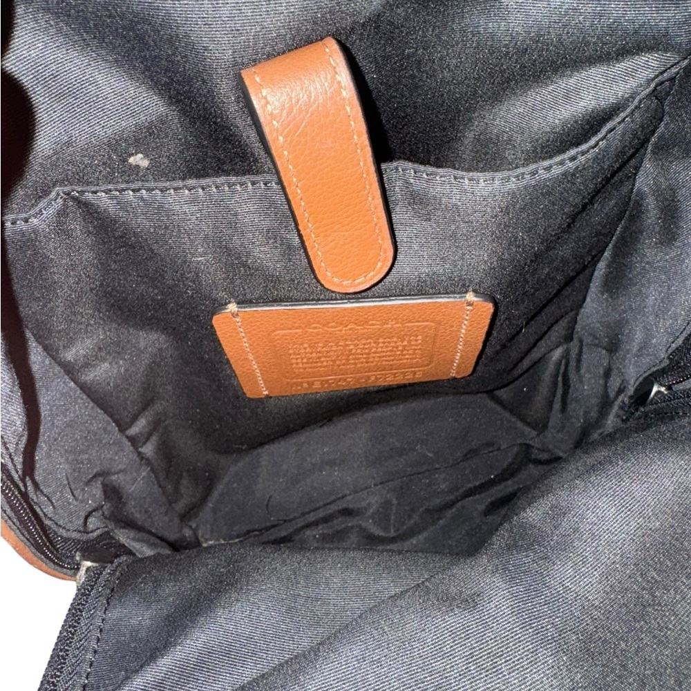 Coach Charles Varsity Leather Sling - Picture 7 of 8